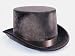 Adult Black Costume Velour Top Hat