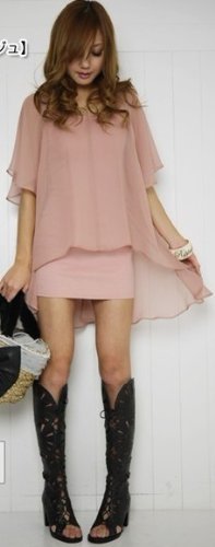 (スナイデル)Snidel シフォンレイヤードワンピース