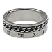 316L Stainless Steel Ring with Laser-Cut designs. Width: 8mm , 10