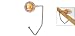 Amico Orange Rhinestone Wallet Alloy Hanger Handbag Hook Safety Pothook