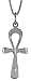 Sterling Silver 1 1/8 (28mm) Ankh Cross Pendant