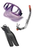 IST 4 Window Mask Snorkel Split Fin Package