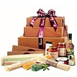 Abundance Pasta Tower with Gourmet Linguini, Lasagna, Pesto, Olive Oil, and Tuscan Salt
