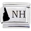 Body Candy Italian Charms Laser Abbreviated - NEW HAMPSHIRE