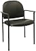 Kitchen & Housewares : Comfortable Stackable Steel Side Office Chair with Arms, Black Vinyl