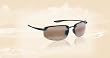 Maui Jim Ho'okipa Sunglasses H407-02 Ho'okipa Gloss Black/HCL&reg; Bronze