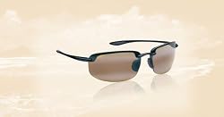 Maui Jim Ho'okipa Sunglasses H407-02 Ho'okipa Gloss Black/HCL&reg; Bronze