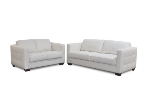 Diamond Sofa Berkley Tufted Sofa Loveseat 2 -Piece Set