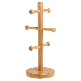 <b>Pomerantz Oak Mug Tree</b>