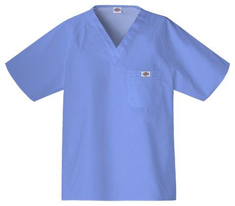 Dickies Medical Scrubs - Mens, Raglan Sleeve Solid Top (16106)