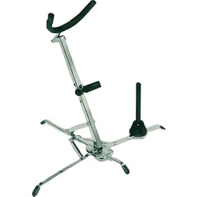 Hamilton Alto Tenor Sax Stand, Chrome by 