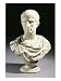 An Italian White and Breche Marble Bust of Julius Caesar, Second Half 19th Century Gi...