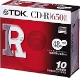 TDK CD-Rデータ用650MB 48倍速 5mm厚ケース入り10枚パック [CD-R74TFX10S]の画像