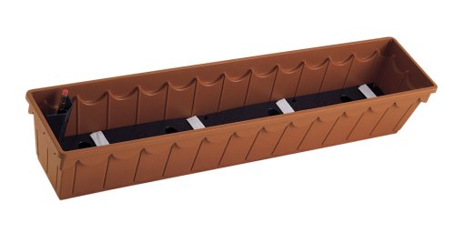 Emsa 966101400 Blumenkasten 100 cm terracotta PALAZZO AQUA COMFORT