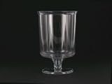 20 verres à pied plastique jetables transparents