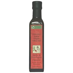 Lago di Garda Organic Garlic and Hot Pepper Flavored Extra Virgin Olive Oil, 8.5 oz. by Lago di Garda