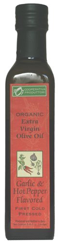 Lago di Garda Organic Garlic and Hot Pepper Flavored Extra Virgin Olive Oil, 8.5 oz. by Lago di Garda