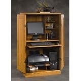 Orchard Hills Computer Armoire - Carolina Oak finish