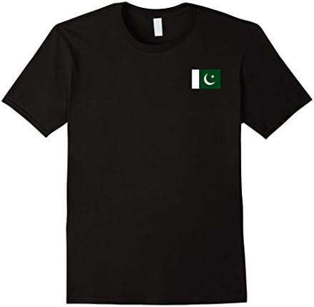 Men's Pakistani Independence Day Workwear Pakistan Flag T-Shirt XL Black