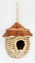 Prevue Pet Products BPV1171 Wood Roof Small Bird Nest
