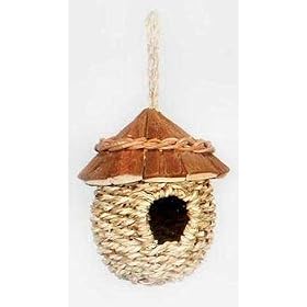 Wood Roof Bird Nest house by TopDawg Pet Supplies