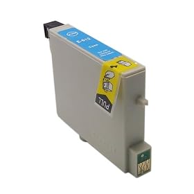 Cartouche d'encre g�n�rique (non originale) cyan compatible avec les imprimantes suivantes : Epson Stylus D68 D68PE D88 D88PE D88 plus DX3800 DX3850 DX3850 plus DX4200 DX4250 DX4800 DX4850 DX4850 plus en remplacement de la cartouche d'origine r�f�rence T0612