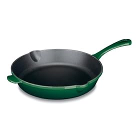 Cuisinart Chef's Classic Enameled Cast Iron 10-Inch Round Fry Pan, Green Matte Black... by Cuisinart