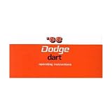 1968 DODGE DART Owners Manual User Guide by Dodge
