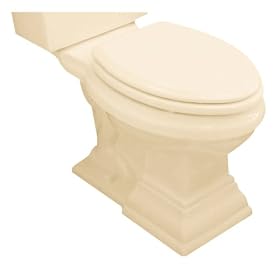 American Standard 3797.016.021 Town Square Right Height 16-1/2-Inch Elongated Toilet Bowl with Seat,, Bone
