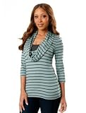 A Pea in the Pod: 3/4 Sleeve Pull Over Drape Front Nursing Tee