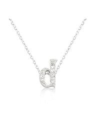 Micro-Pave Initial D Pendant Necklace