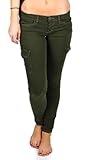 IMAGE OF Flying Monkey Jeans Skinny Stretch Cargo Pants - Army - 9