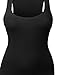 MBE Women's Plus Size Racer Back Sleeveless Scoop Neck Tank Tops