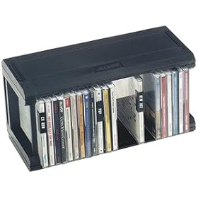 Allsop - Storage CD cabinet - capacity: 25 CD - black by Allsop