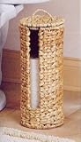 Whitney Design ML-6690 All-Natural Woven-Banana-Leaf Toilet-Tissue Holder with Lid