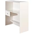 Loft Desk with Hutch - Pure White