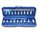Vim Tools SHM400 9 Piece 1/4-Inch Drive Metric Stubby Hex Bit Set