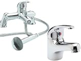 Alpha Basin Mono & Bath Shower Mixer Tap Pack