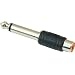 American Recorder Technologies 1/4" Male Mono to RCA Female Adapter Nickel