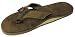 Rainbow Sandals - Womens Premier Leather Single Layer Wide Strap Dark Brown Size Large (7.5 - 8.5)