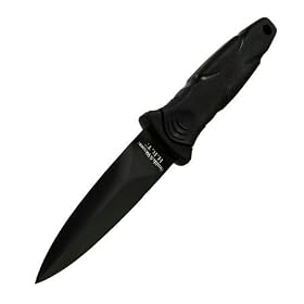 Smith & Wesson SWHRT3BF HRT False Edge Military Boot Knife, Black