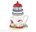 Coastal Light Nautical Lighthouse Creamer And Sugar Bowl Duo