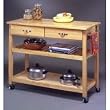 Natural Wood Kitchen Cart