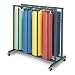 Pacon 67791 Mobile vertical rack for eight 36 x 1000 ft. paper rolls, 48-1/2w x 25d x 48h