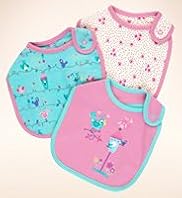 3 Pack Pure Cotton Bird Bibs