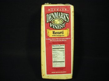 Danish Havarti with Jalapeno - 10 LB Loaf by Cheese Express