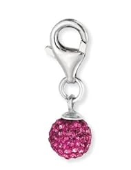 925 Sterling Silver October Birthstone Round Charm, For Chamilia, Pandora, Biagi, Personality, Reflections And More Charm Bracelets
