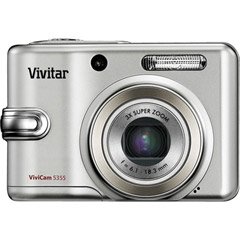 Vivitar ViviCam 5355 Digital Camera - Silver (5.0MP, 3x Optical Zoom) 2.4" LCD