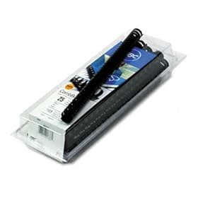 CombBind Standard Spines, 3/4 Diameter, 150 Sheet Capacity, Black, 25/Box