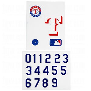 Rawlings Major League Baseball Team Helmet Decal Kit - Texas Rangers One Size at Amazon.com